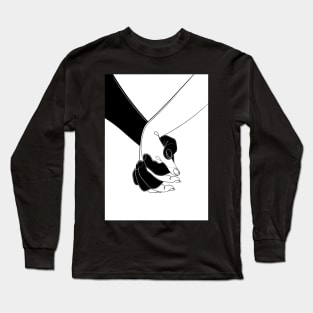 Holding Onto Love Hand Drawing Long Sleeve T-Shirt